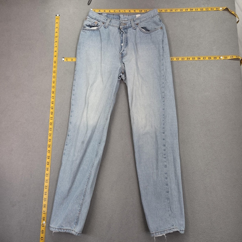 Vintage‎ Levis Jeans Juniors 11 S Tapered Button Fly USA 90s Flaws Fits 26x28